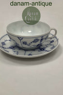 Royal Copenhagen Musselmalet Riflet Kaffekop med underkop no.88.