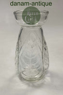 Klart Hyacintglas med bladdekoration