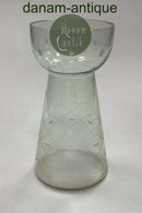 Clear Hyacinth glass with cuts Holmegaard / Kastrup / Fyens Glasværk