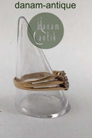 Bernhard Hertz 14K Gold Ring Trio (Zirconia)