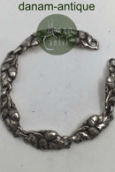 Evald Nielsen Sterling Sølv Armlænke (Agern)