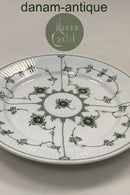 Royal Copenhagen Grøn Riflet Musselmalet Frokosttallerken No. 620
