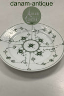 Royal Copenhagen Grøn Riflet Musselmalet Frokosttallerken No. 620