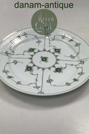 Royal Copenhagen Grøn Riflet Musselmalet Spisetallerken No. 625