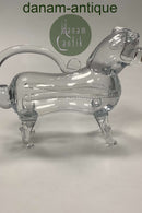 Holmegaard Snapsehund i klart glas