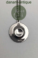 Georg Jensen Sterling Sølv Marguerit Vedhæng Olivengrøn