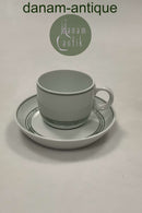 Bing & Grøndahl Delfi Grøn Espresso Kop og Underkop No 463