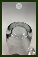 Holmegaard Karaffel i klart glas med sølv hals