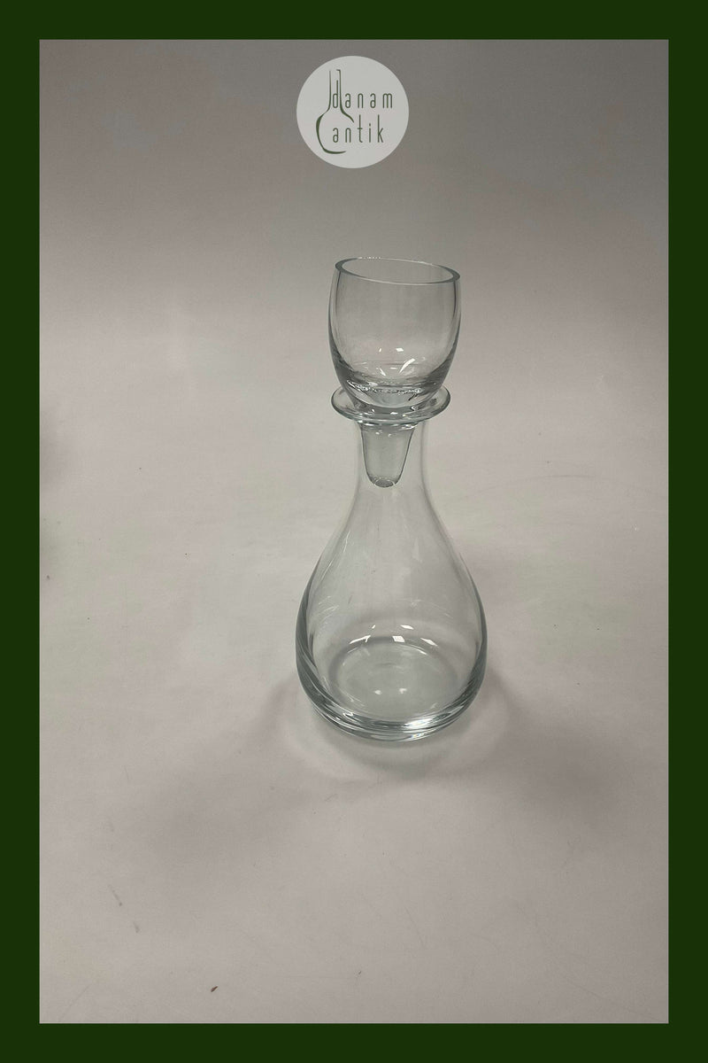 Holmegaard Karaffel i klart glas Proppen er også et glas