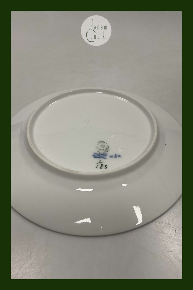 Royal Copenhagen Musselmalet Riflet Frokosttallerken No. 185