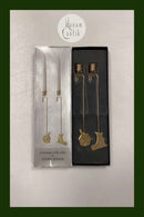 Georg Jensen Christmas Collectibles  Lyseholder - Fuglehus og Skøjte 2011