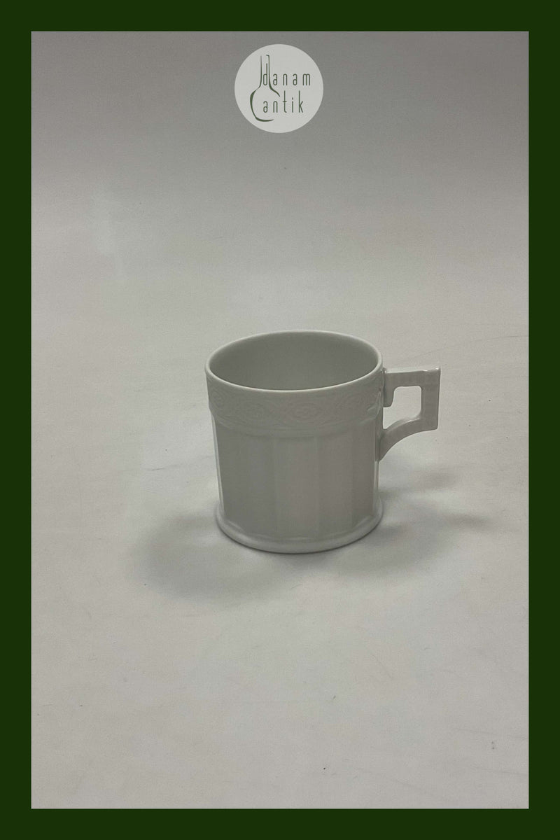 Royal Copenhagen Hvid Vifte Kaffekop No. 11572