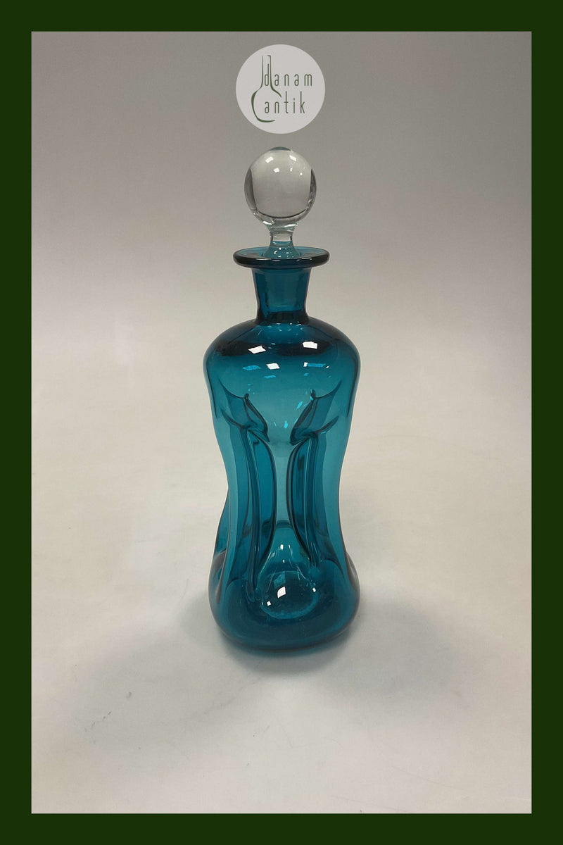 Holmegaard Kluk Karaffel Blå