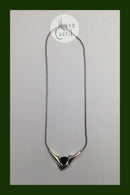 Niels Erik From Sterling Sølv Halskæde (Onyx)