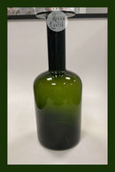 Holmegaard Kunstglas Vase / Flaske af Otto Brauer i grøn farve