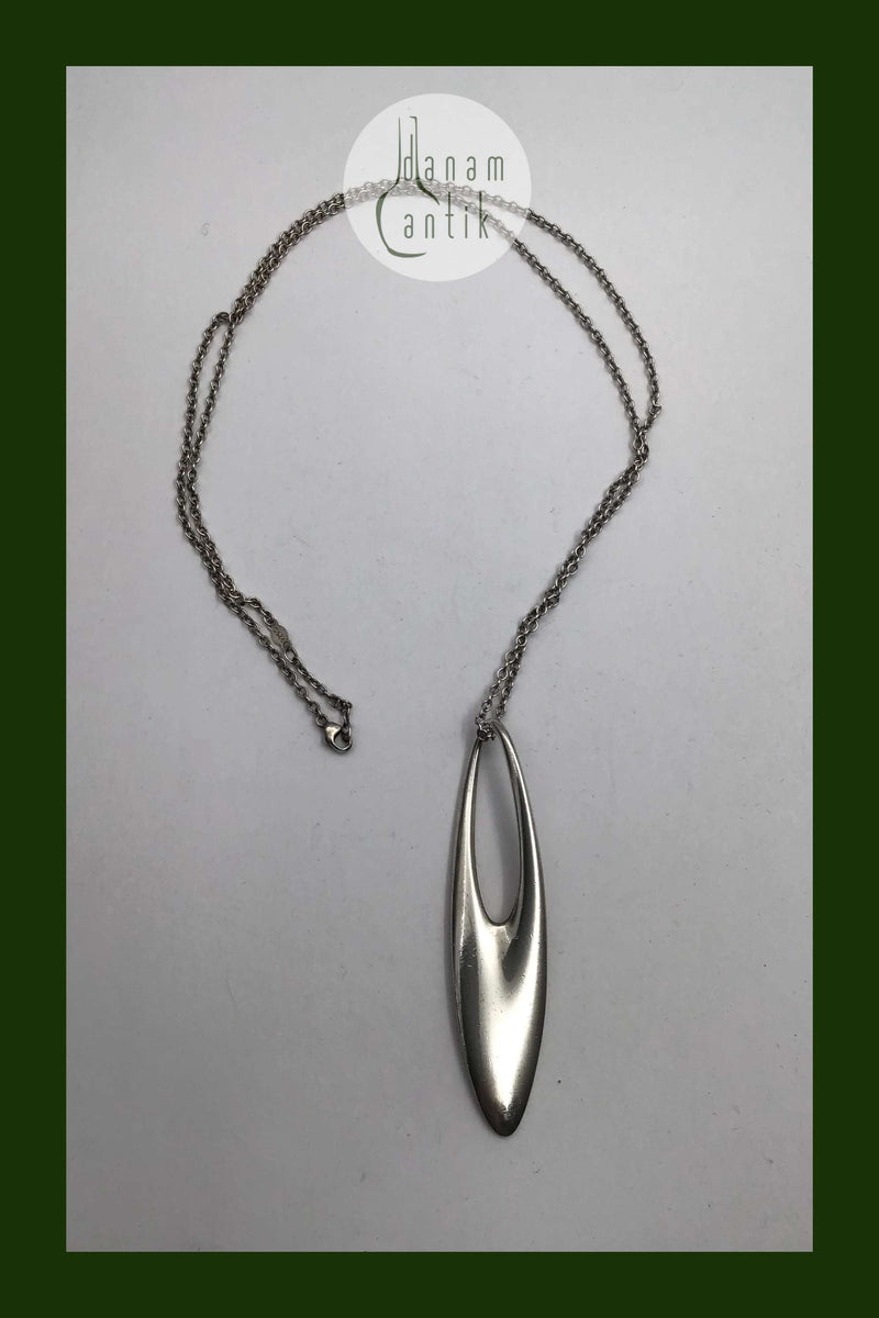 Georg Jensen Sterling Sølv Halskæde med Vedhæng No. 500 Zephyr