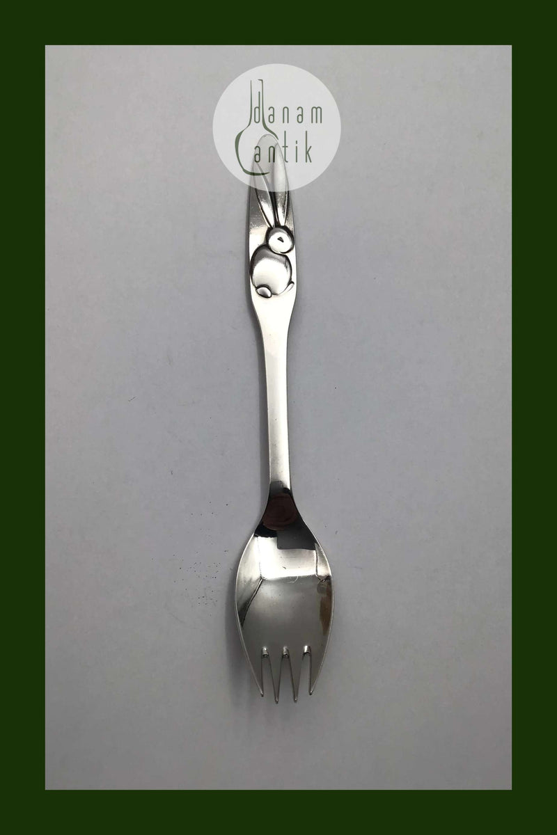 Cohr Sterling Sølv Barnegaffel (Kanin)