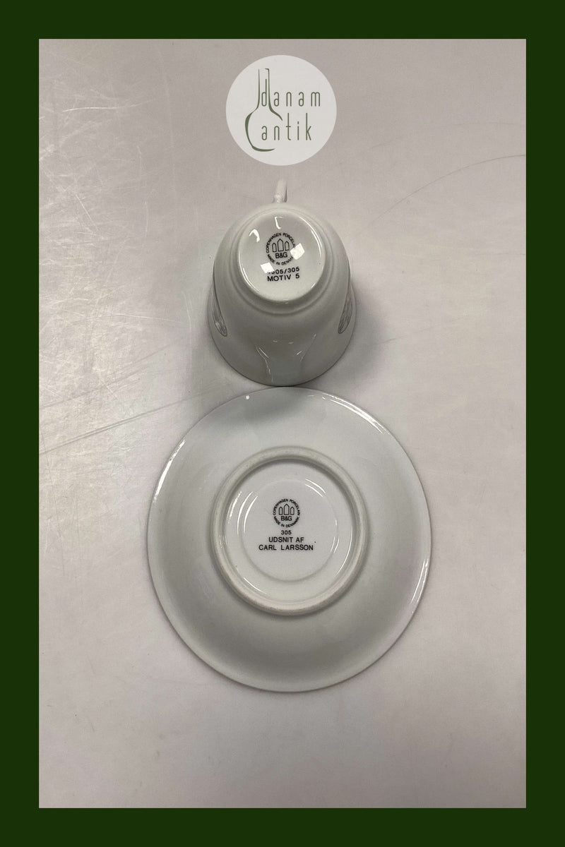 Bing og Grøndahl Carl Larsson Kaffekop og underkop No. 4505 / 305 Motiv 5