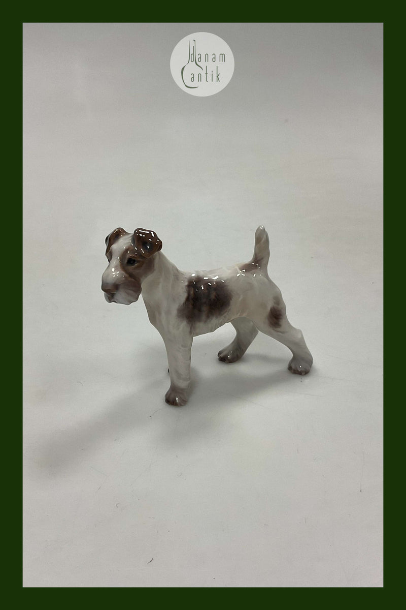 Dahl-Jensen Figur Ruhåret Foxterrier No. 1118