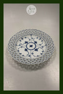 Royal Copenhagen Musselmalet Helblonde med gennembrudt kant Flad Tallerken No 1/1098