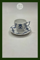 Royal Copenhagen Musselmalet Dronning Louise Kaffekop og underkop