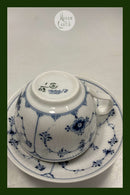 Royal Copenhagen Blue Fluted Plain Large Cup and saucer No 69