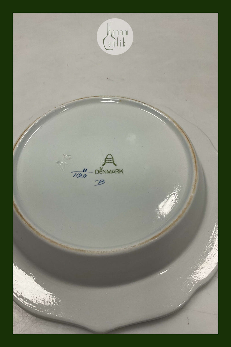 Royal Copenhagen / Aluminia Blå Tranquebar Skål No. 2660