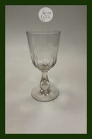 Holmegaard Edward Store Rødvinsglas Olivenslebet med Balusterstilk