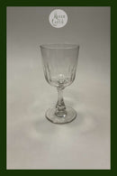 Holmegaard Derby Rødvinsglas 19cm Klart glas med oliv slibing og facet slebet stilk. Fra 1890-1950