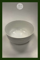 Royal Copenhagen Hvid Magnolia med uglaseret relief Salat Bowl No. 580