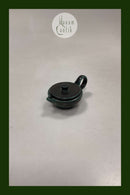 Lille olielampe i grøn/sort keramik