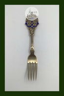 Anton Michelsen Mindegaffel Forgyldt Sterling Sølv 1935