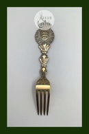 Anton Michelsen Mindegaffel Forgyldt Sterling Sølv 1921