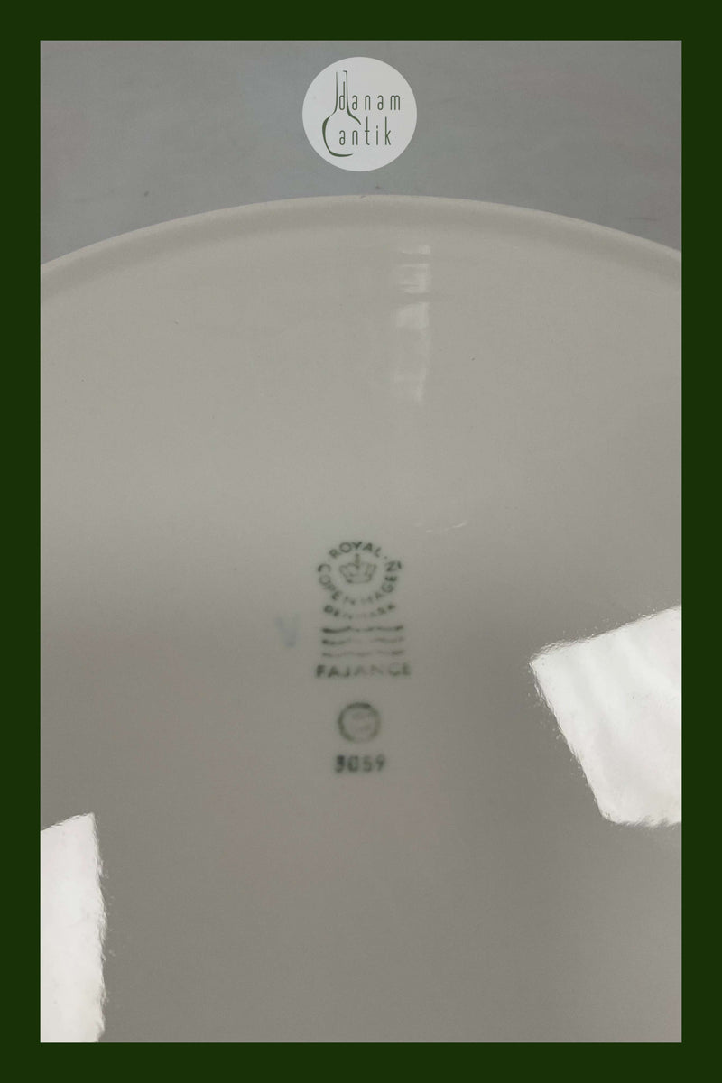 Royal Copenhagen Rødkant Lav Rund Skål No. 3059