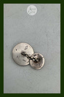 Tidlig Georg Jensen Manchetknap med rød Sten No. 14