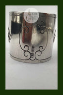 C. V. Hilstrøm Sølv Servietring med Rav