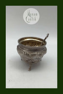 Fransk Sølv Saltkar + Saltske