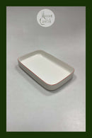 Royal Copenhagen Rødtop/Rødkant Rektangulært fad No. 3078