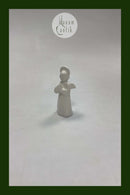 Royal Copenhagen Blanc de Chine figur Engel med bækkener