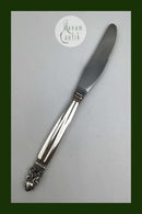 Georg Jensen Sterling Sølv Konge Middagskniv No. 014 (Langt Skaft) (Skær)