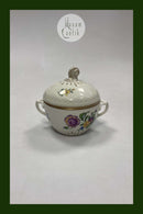 Bing og Grøndahl Saksisk Blomst, Creme Stor Sukkerskål No. 94