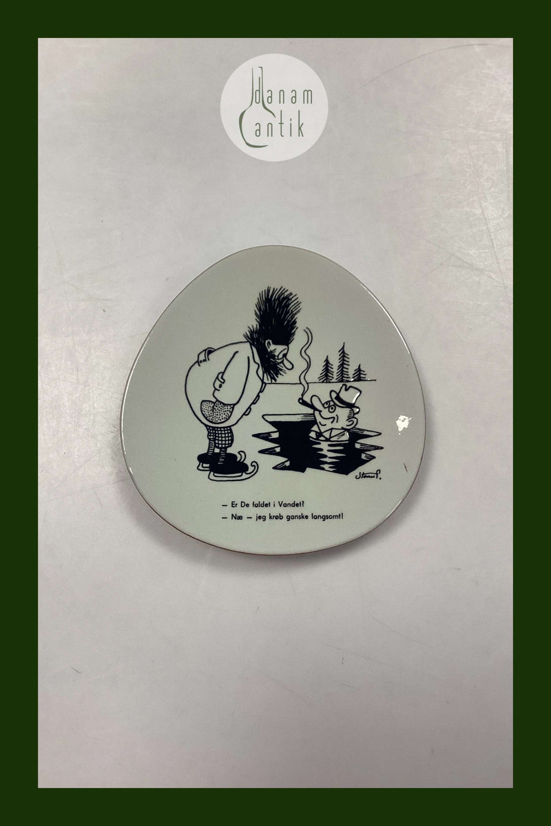 Storm P. Platte fra Knabstrup med Vittighedstegning