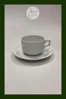 Royal Copenhagen Hvid Vifte Tekop med Underkop No. 84/11554