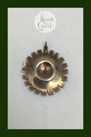 A Michelsen Forgyldt Sterling Sølv Marguerit Vedhæng