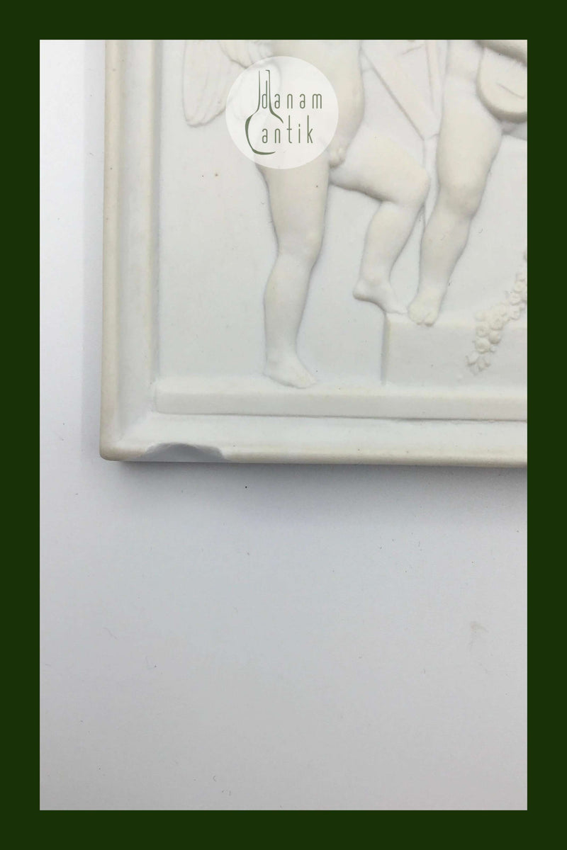 Royal Copenhagen Biscuit Platte Biscuit Spillende Engle No 87