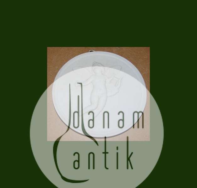 Bing & Grøndahl Biscuit Platte Poesiens Genius No 104