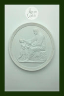 Royal Copenhagen Biscuit Platte Kristus Velsigner Børnene No 112