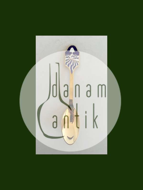 A. Michelsen Juleske 1986 Forgyldt Sterling Sølv med Emalje