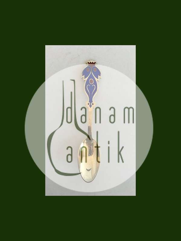 A. Michelsen 1974 Juleske Forgyldt Sterling Sølv med Emalje