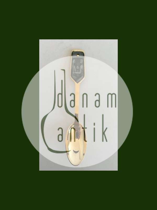 A. Michelsen 1973 Juleske Forgyldt Sterling Sølv med Emalje